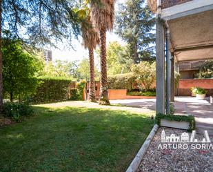 Garden of Flat for sale in  Madrid Capital  with Heating, Parquet flooring and Terrace
