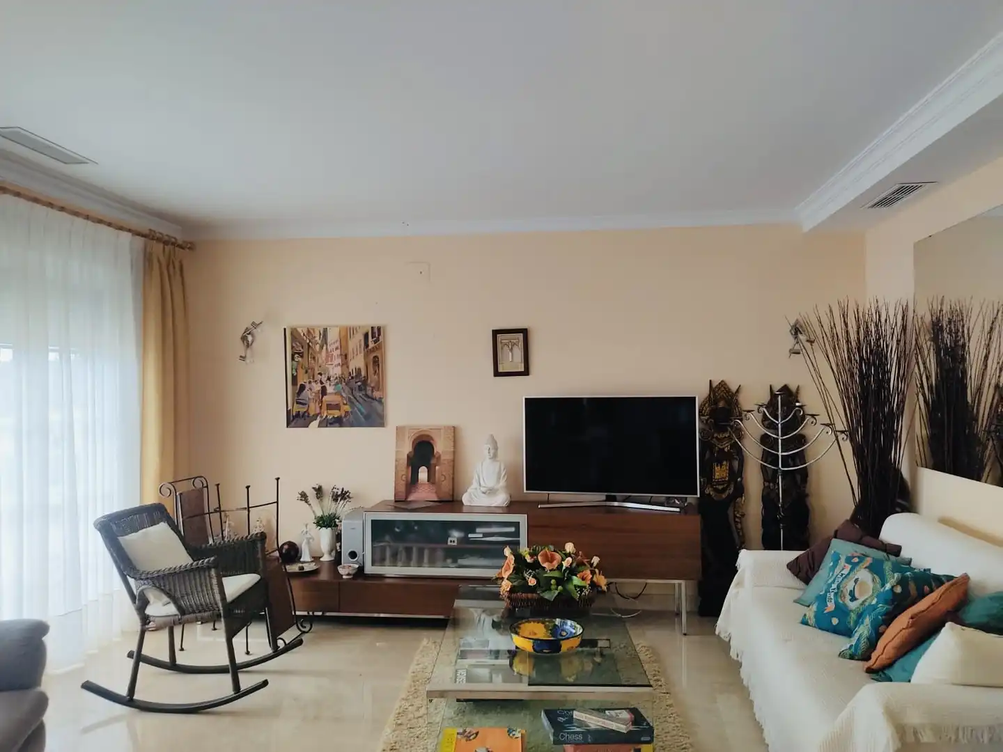Sala d'estar de Àtic en venda en Dénia amb Aire condicionat, Calefacció i Terrassa