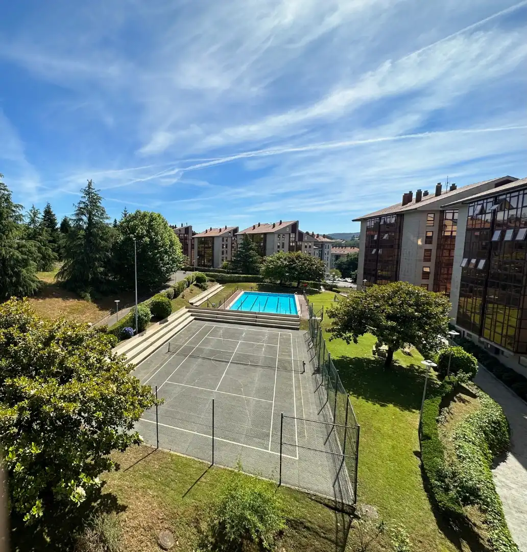 Swimming pool of Flat for rent in Santiago de Compostela   with Heating, Parquet flooring and Furnished