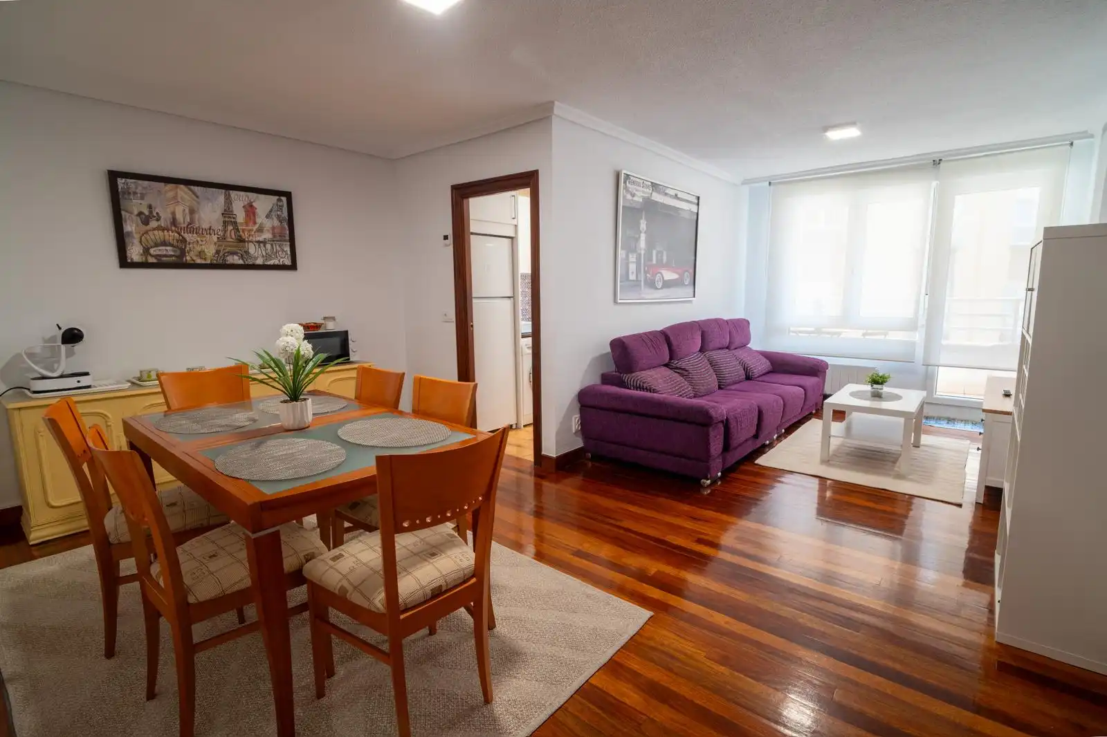 Wohnzimmer von Wohnung zur Miete in Santander mit Heizung, Möbliert und Ofen