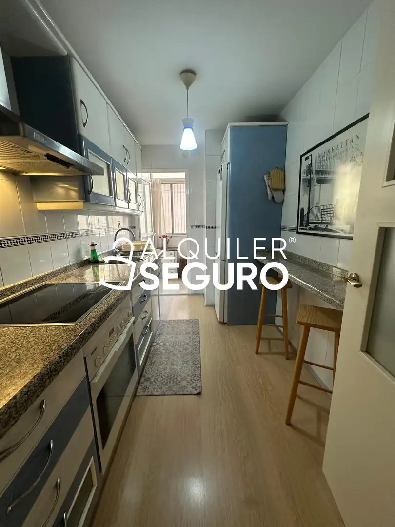 Küche von Wohnung zur Miete in Málaga mit Klimaanlage und Möbliert