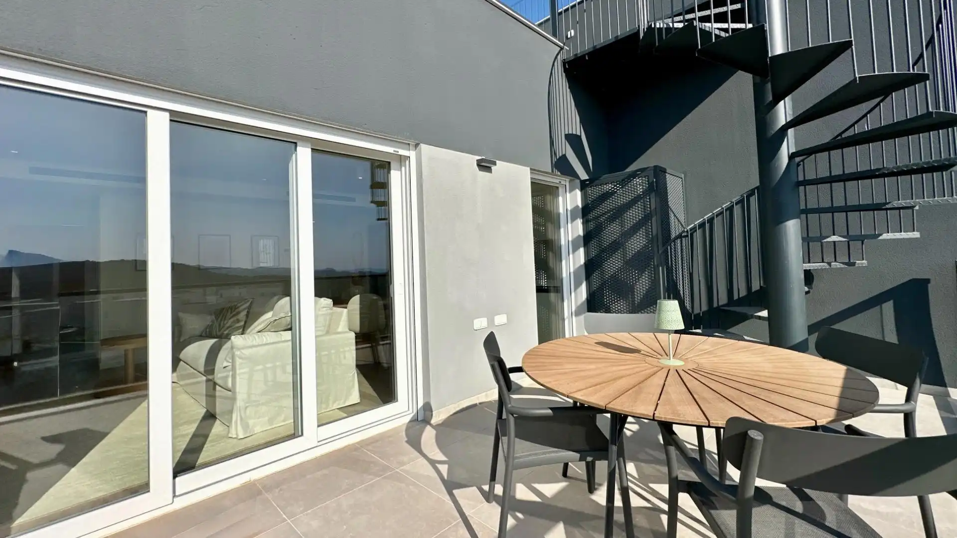 Terrassa de Apartament en venda en Finestrat amb Aire condicionat, Jardí privat i Terrassa