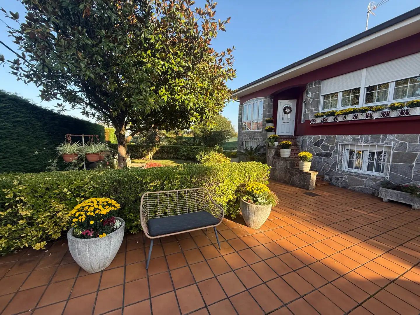 Terraza de Casa o chalet en venta en Castrillón con Calefacción, Jardín privado y Piscina