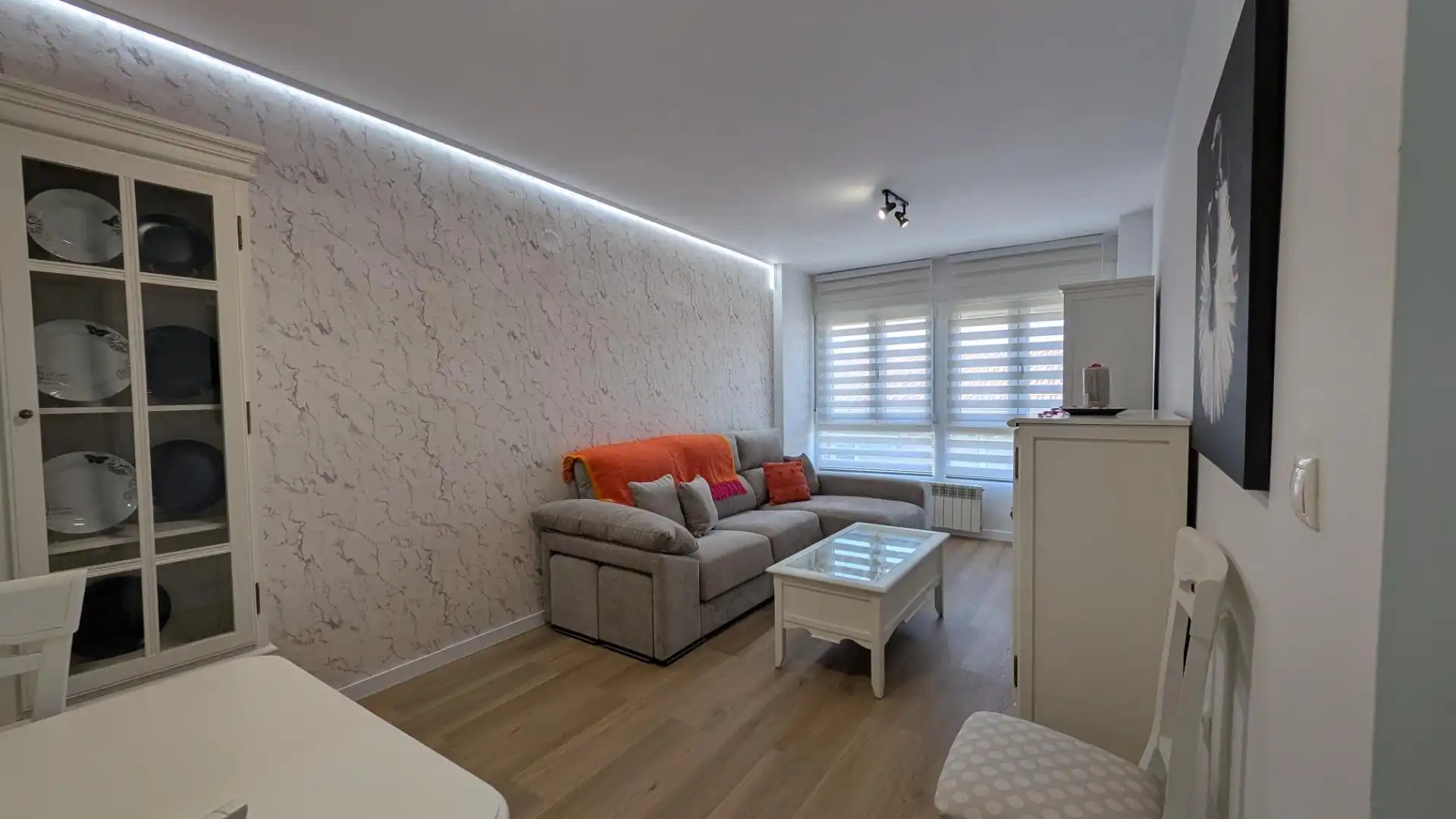 Living room of Flat for rent in Armilla  with Heating, Terrace and Furnished