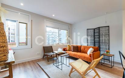 Living room of Flat for sale in  Barcelona Capital  with Air Conditioner, Heating and Terrace