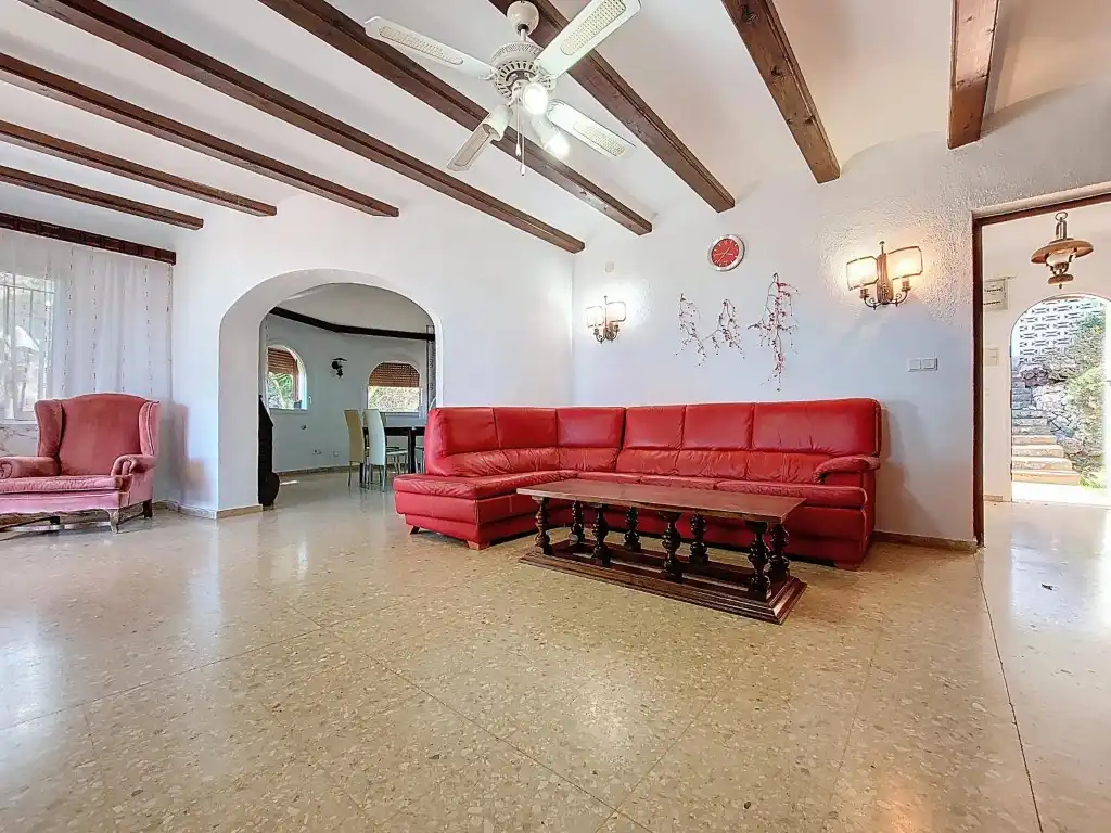 Sala de estar de Casa o chalet en venta en Dénia con Terraza y Piscina