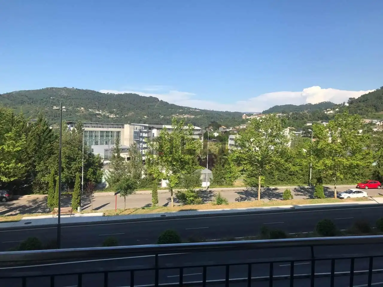 Exterior view of Flat for rent in Ourense Capital   with Heating, Parquet flooring and Furnished
