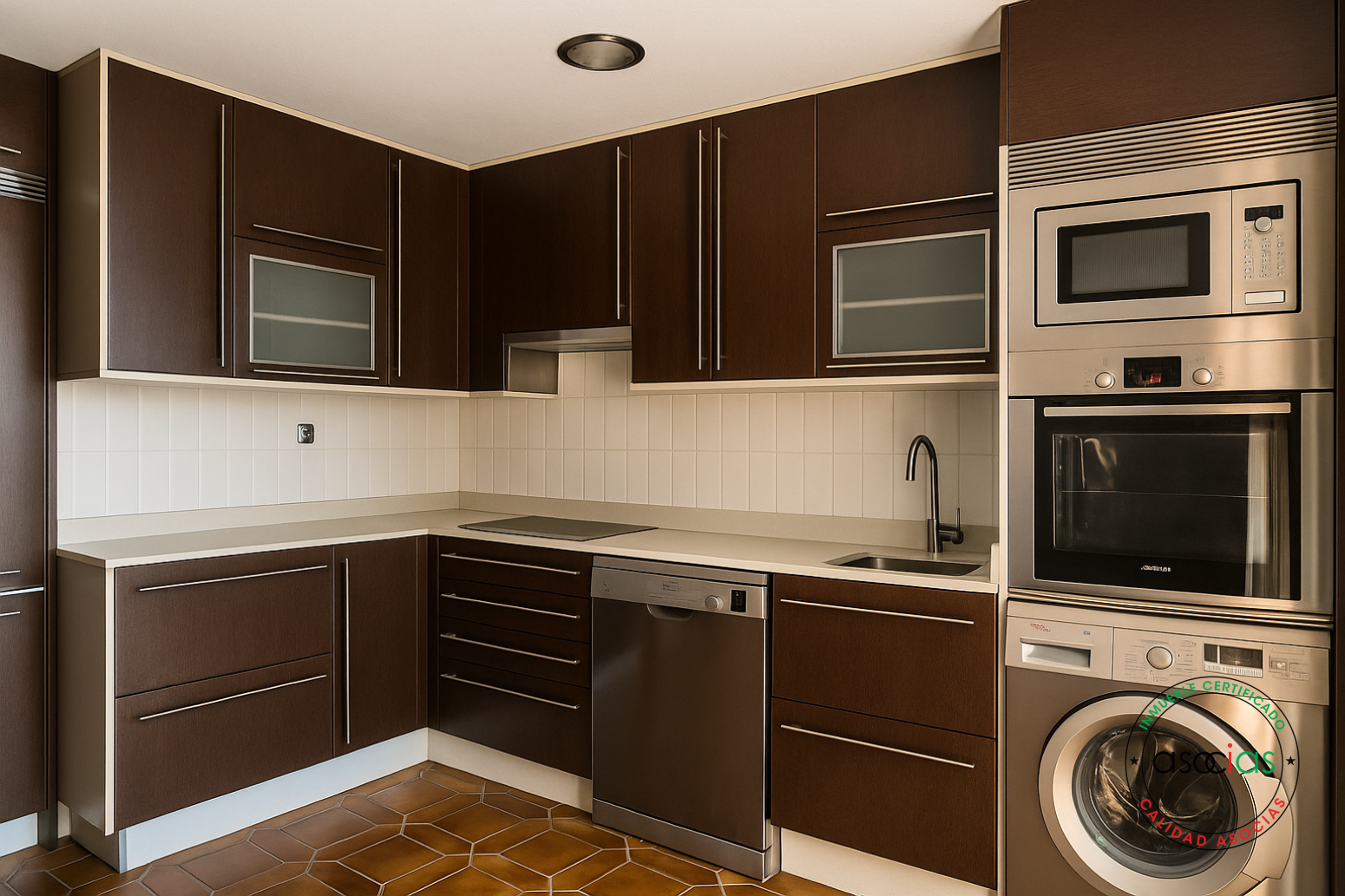 Kitchen of Flat for sale in Carreño  with Heating, Parquet flooring and Terrace