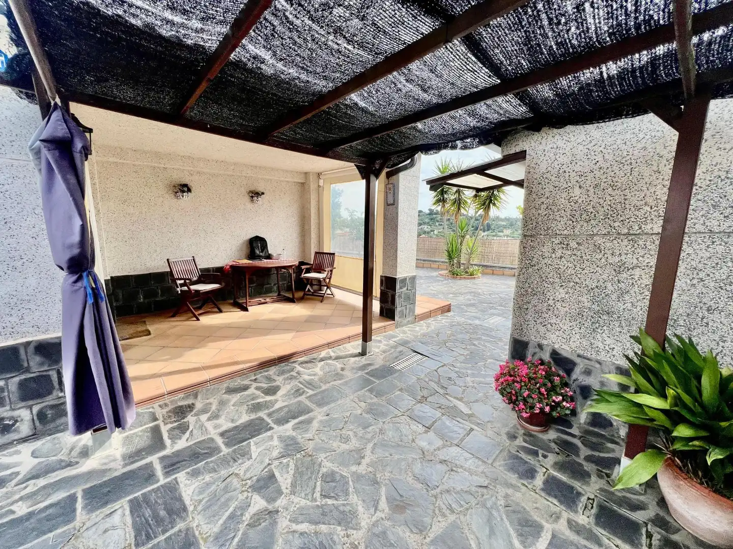 Terrassa de Casa o xalet en venda en Riudarenes amb Aire condicionat, Terrassa i Piscina