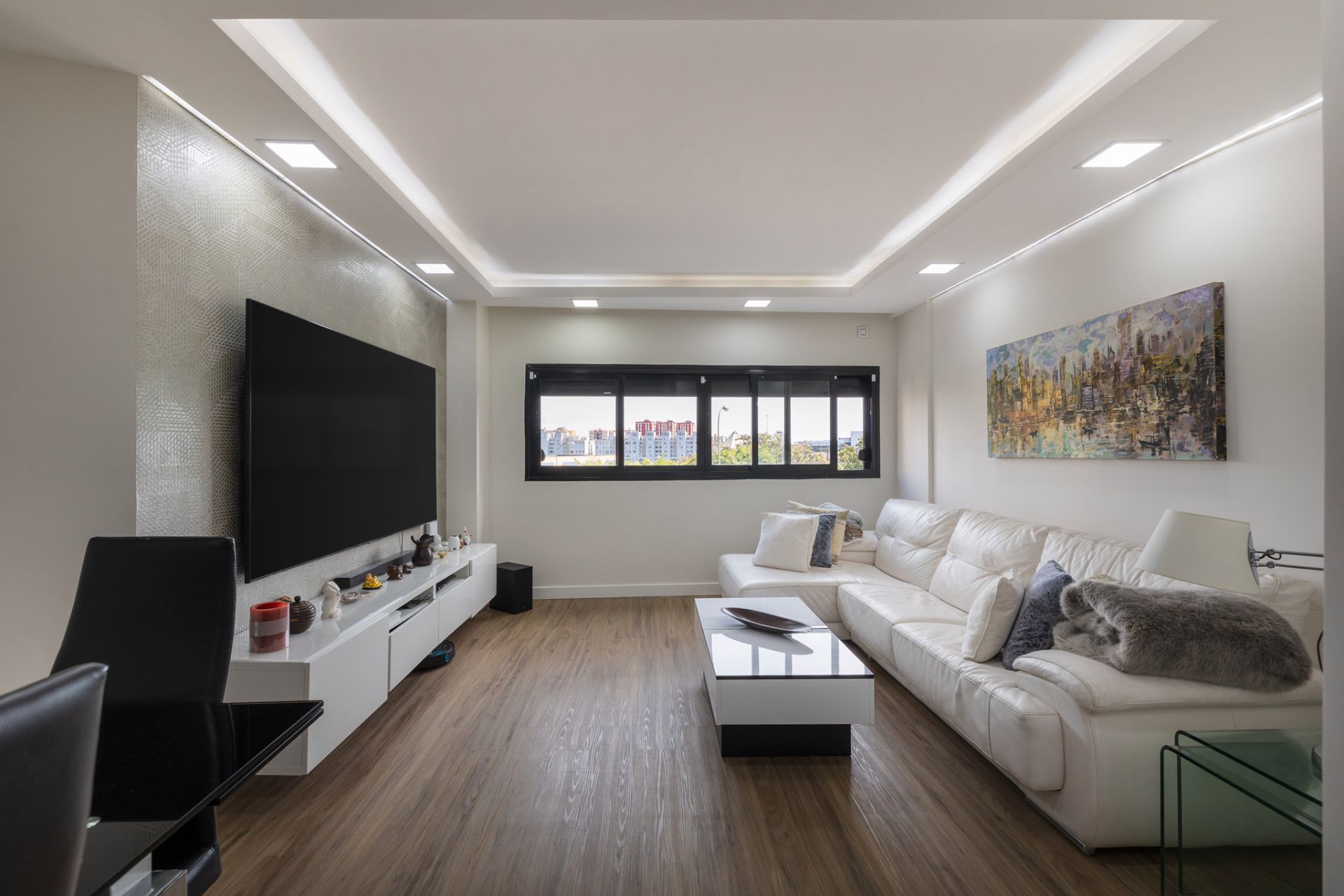 Sala d'estar de Pis en venda en Las Palmas de Gran Canaria amb Aire condicionat, Traster i Moblat