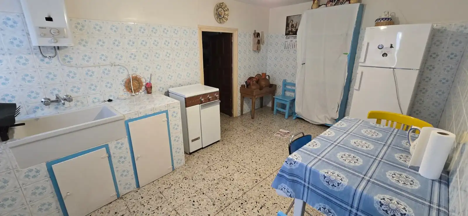 Cocina de Finca rústica en venta en Villada con Amueblado, Horno y Lavadora