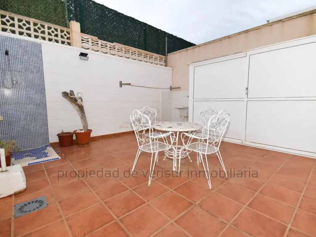 Terrasse von Maisonette zur Miete in Águilas mit Klimaanlage, Möbliert und Ofen