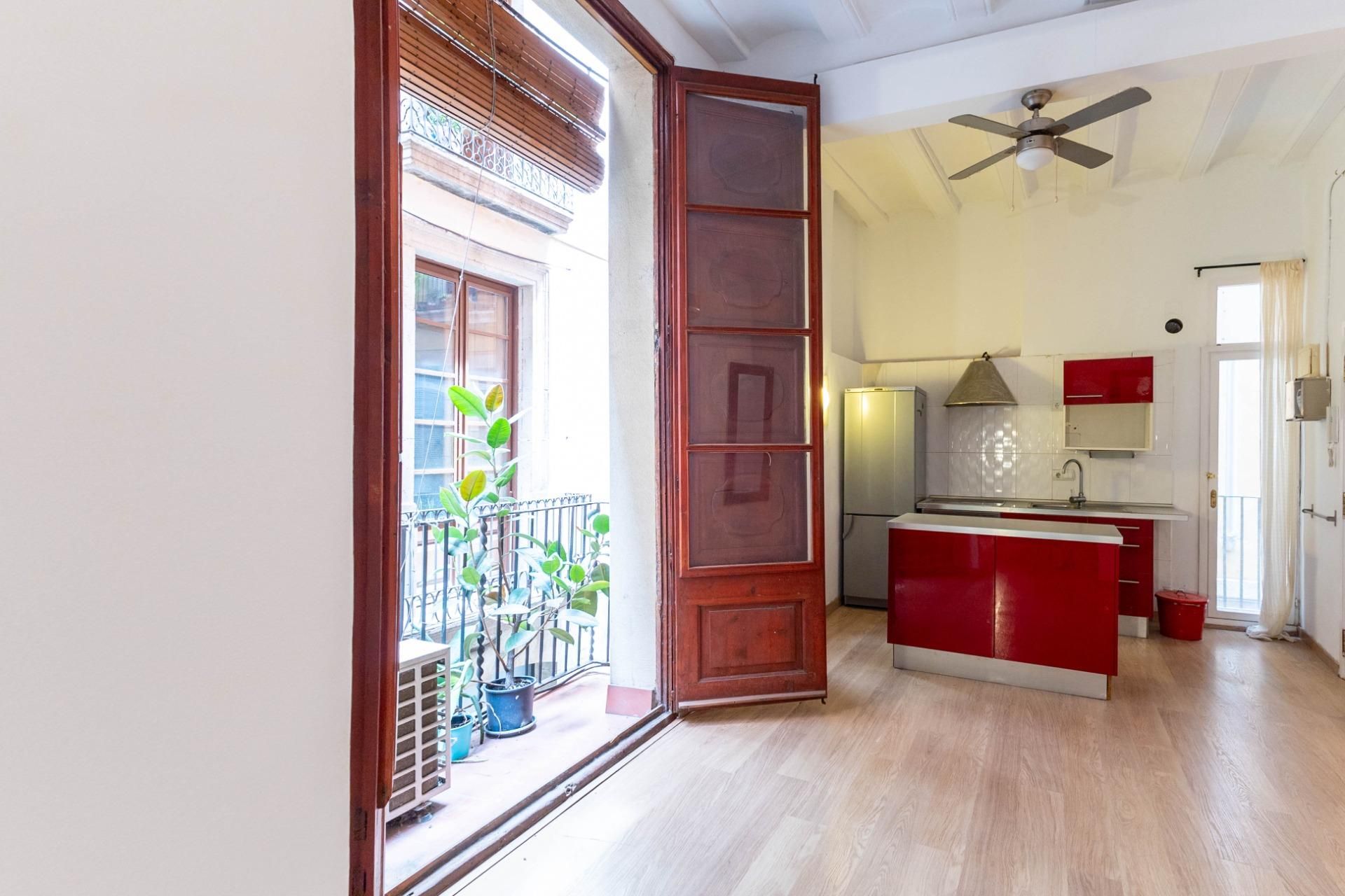 Kitchen of Flat for sale in  Barcelona Capital  with Air Conditioner, Heating and Parquet flooring