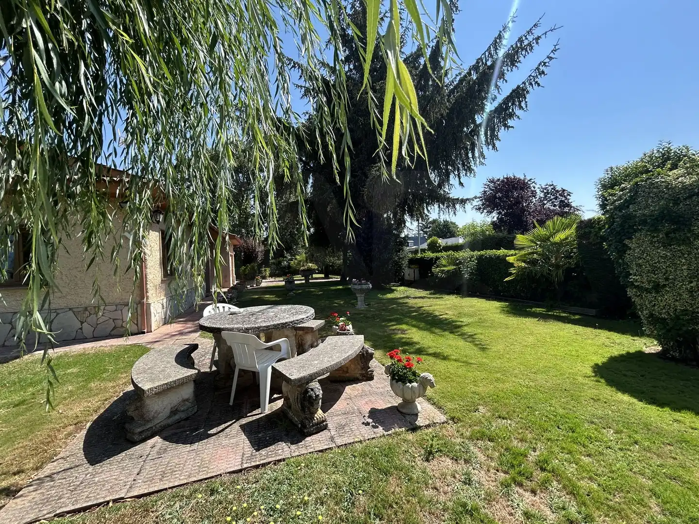 Jardín de Casa o chalet en venta en Villadangos del Páramo con Calefacción, Terraza y Piscina