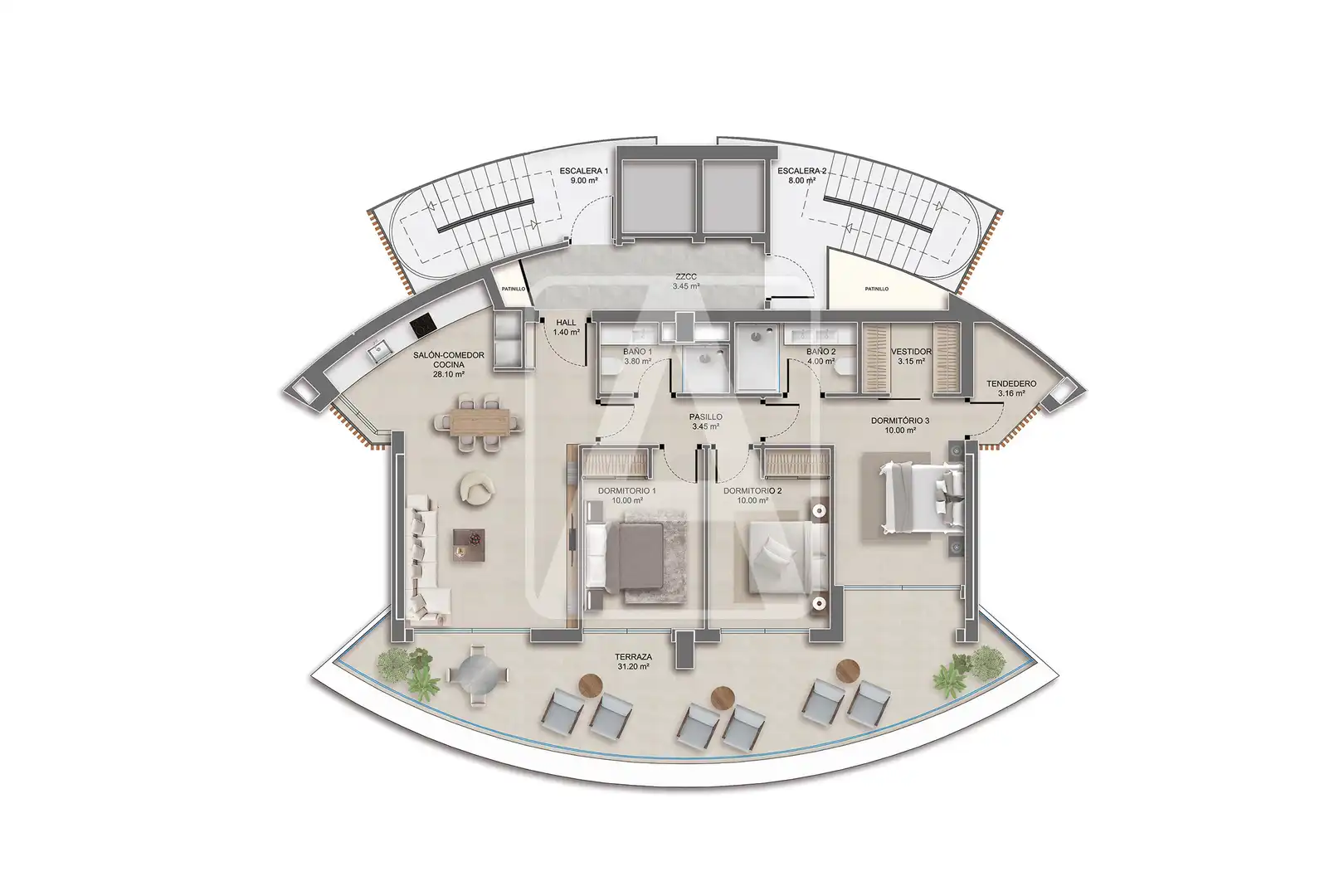 Appartement compact avec piscine à vendre à Playa Arenal - Bol, imagen 30