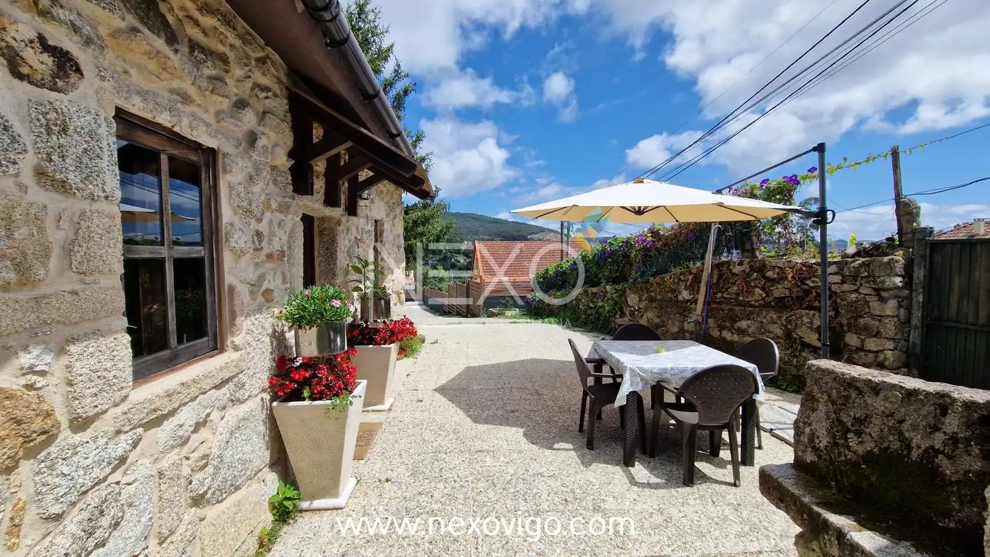 Terraza de Casa o chalet en venta en Moaña con Jardín privado, Terraza y Amueblado