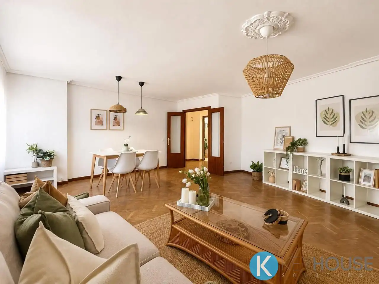 Sala d'estar de Pis en venda en San Fernando de Henares amb Calefacció, Parquet i Terrassa