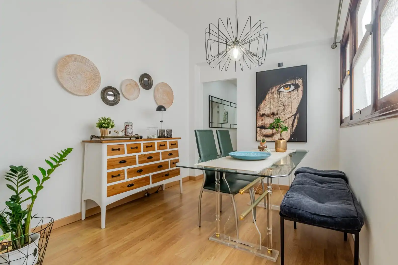 Esszimmer von Wohnung zum Verkauf in Las Palmas de Gran Canaria mit Parkett, Abstellraum und Möbliert