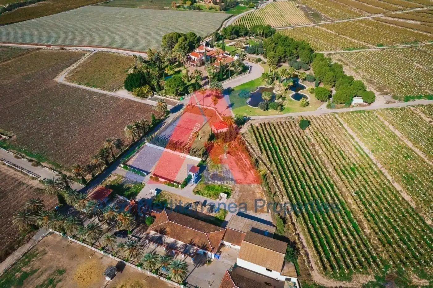 Außenansicht von Country house zum Verkauf in Novelda mit Klimaanlage, Heizung und Privatgarten