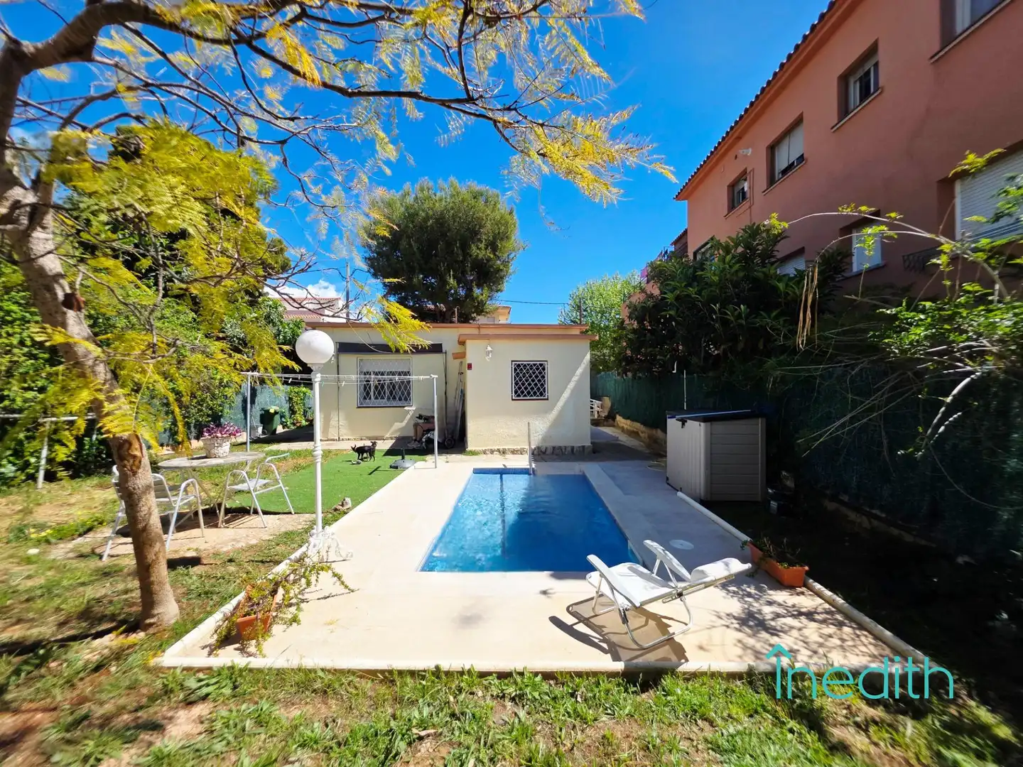 Swimming pool of Houses for sale in Calafell  with Air Conditioner, Terrace and Storage room