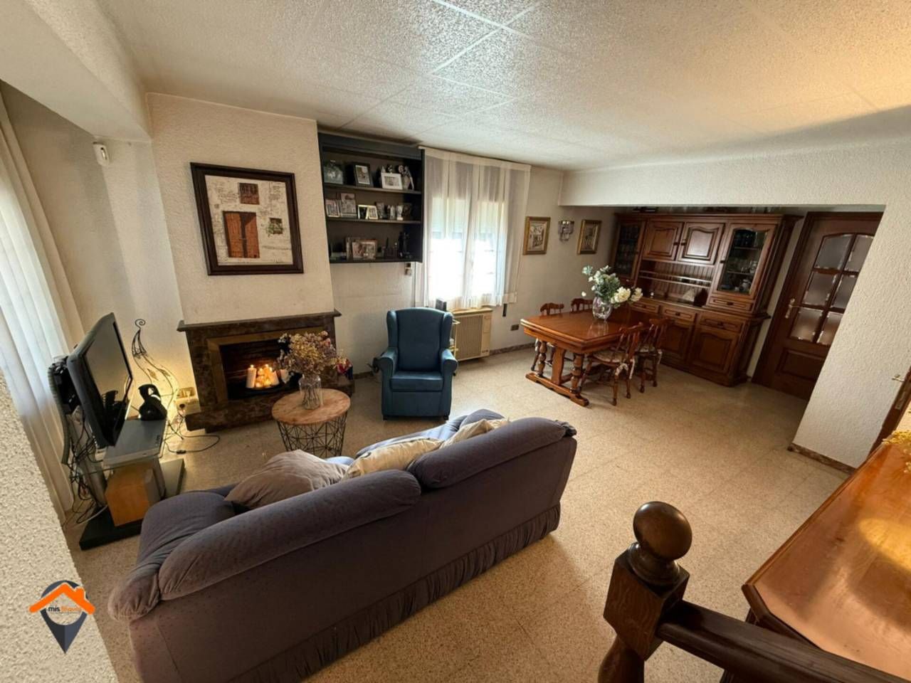 Living room of House or chalet for sale in Sabadell  with Air Conditioner, Heating and Terrace