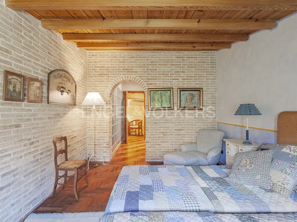 Schlafzimmer von Country house zur Miete in El Bruc mit Klimaanlage, Heizung und Privatgarten