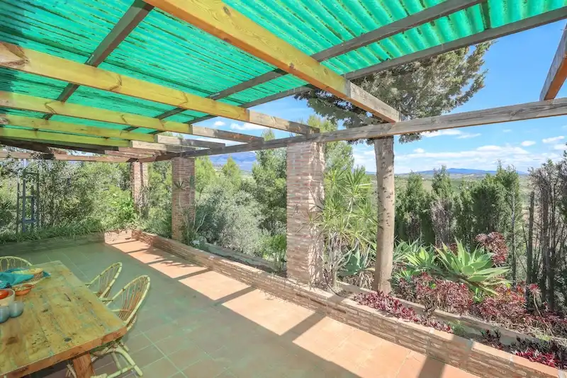 Terrassa de Casa o xalet en venda en Guaro amb Jardí privat i Piscina