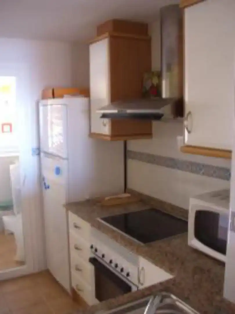 Küche von Wohnungen zur Miete in Alcalà de Xivert mit Privatgarten, Abstellraum und Schwimmbad