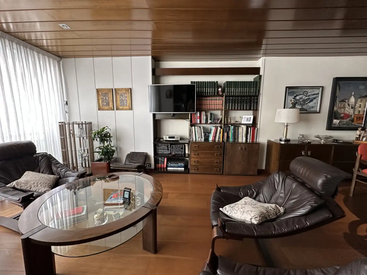 Sala d'estar de Pis de lloguer en Barcelona amb Aire condicionat, Calefacció i Parquet