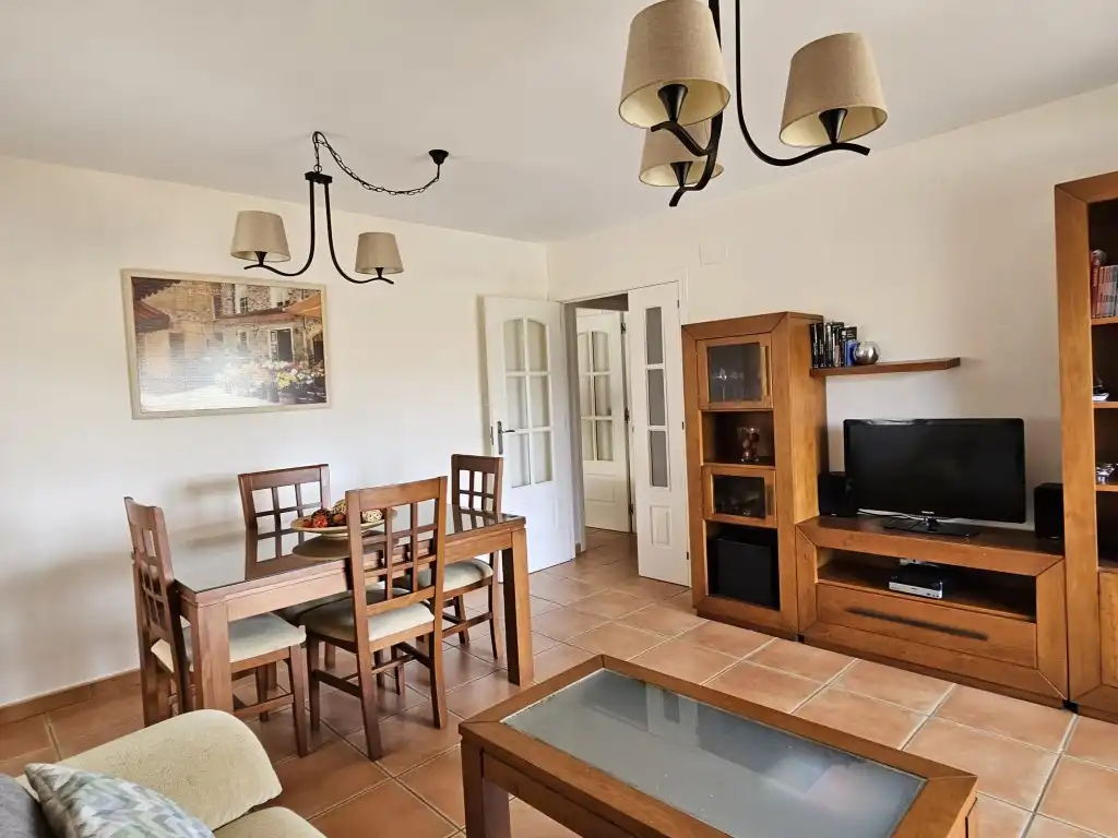 Sala d'estar de Pis de lloguer en Vélez-Málaga amb Terrassa