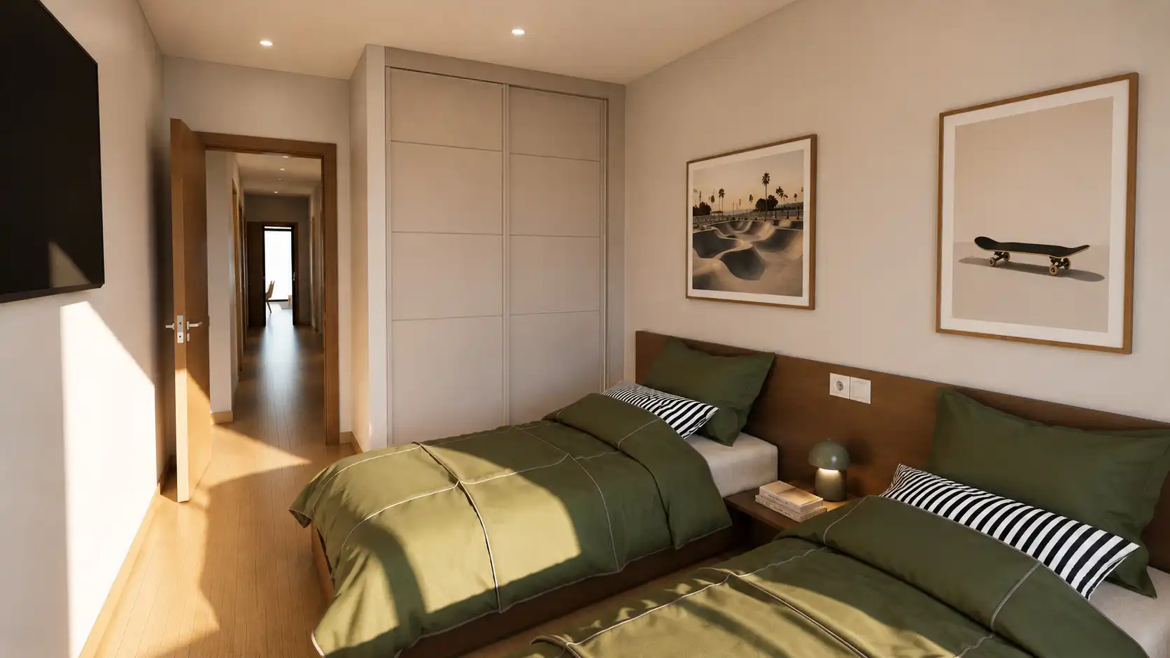 Bedroom of Attic for sale in Marín  with Heating, Parquet flooring and Terrace