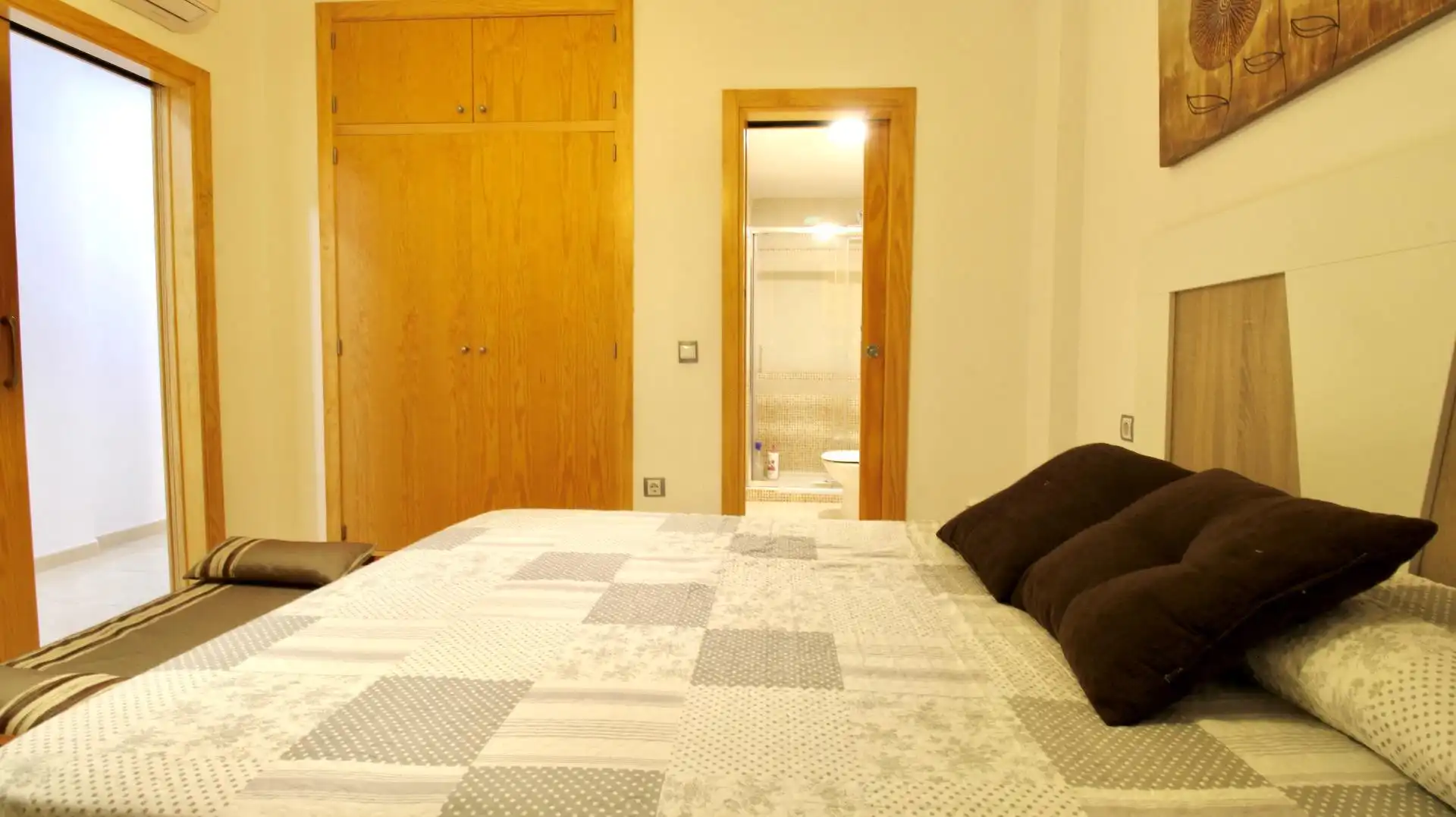 Bedroom of Flat for sale in Vícar  with Air Conditioner, Private garden and Terrace