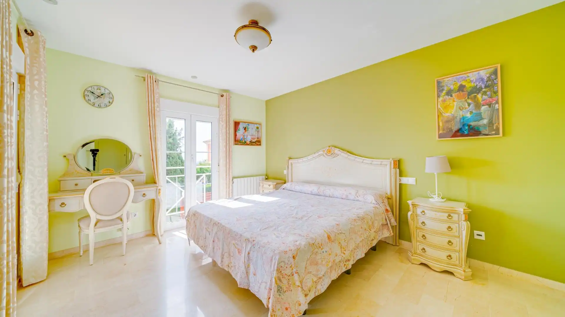 Schlafzimmer von Haus oder Chalet zum Verkauf in Finestrat mit Klimaanlage, Heizung und Privatgarten