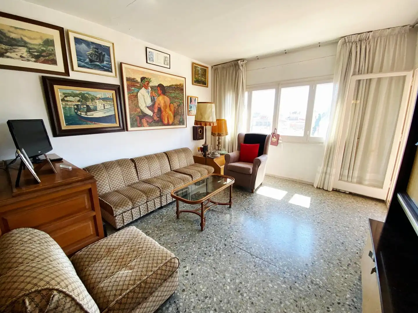 Wohnzimmer von Wohnung zum Verkauf in Lloret de Mar mit Terrasse