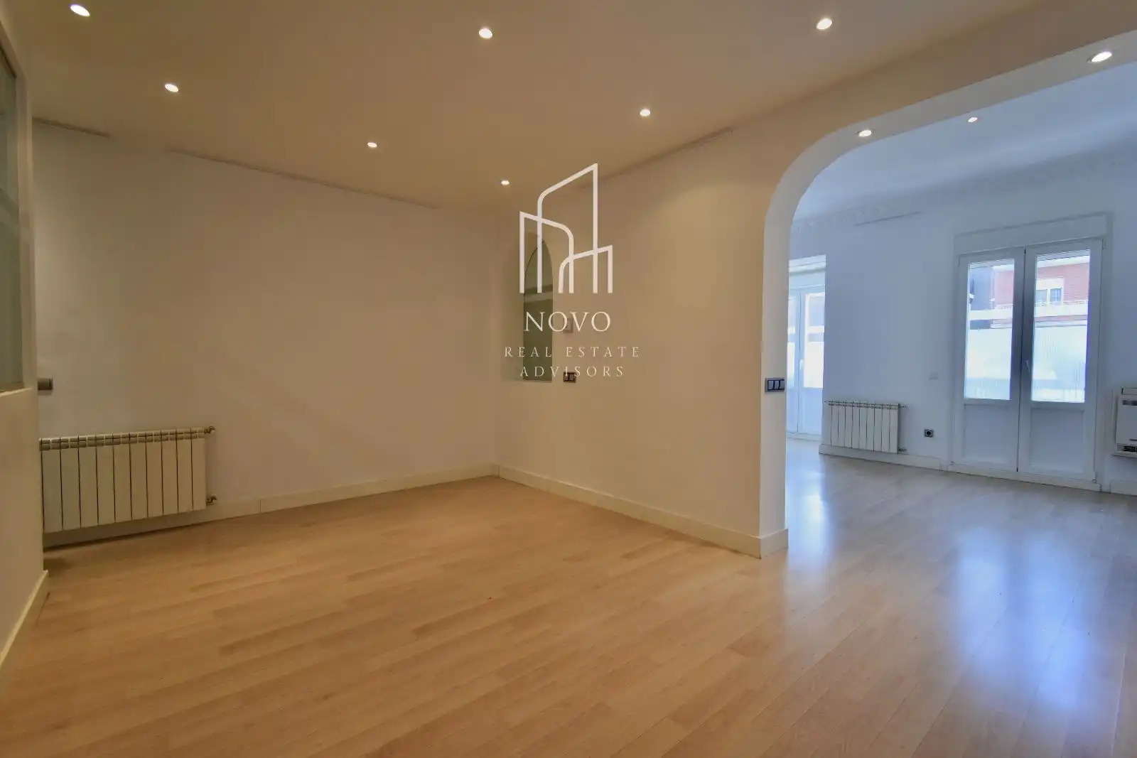 Wohnzimmer von Wohnung zur Miete in Madrid mit Klimaanlage, Heizung und Terrasse