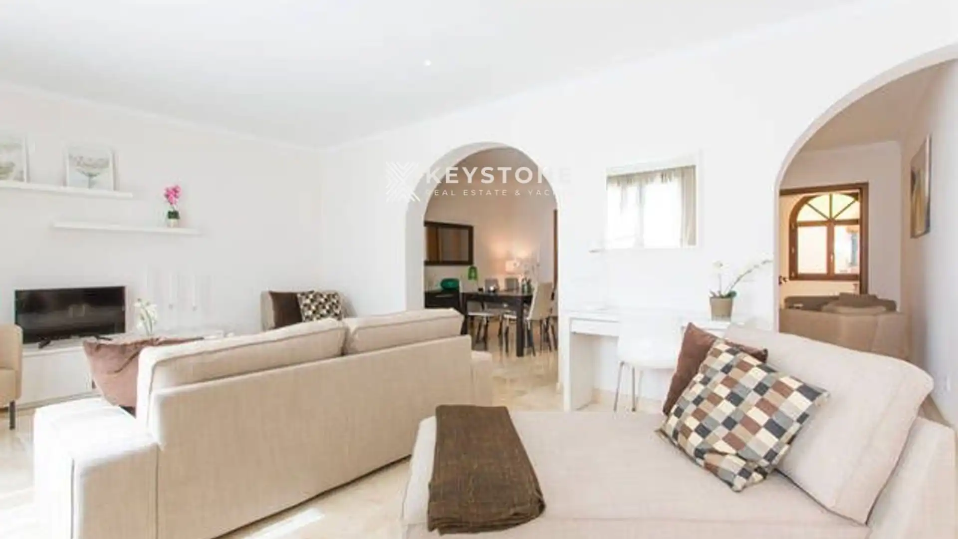 Living room of Flat for rent in Manacor  with Air Conditioner and Furnished