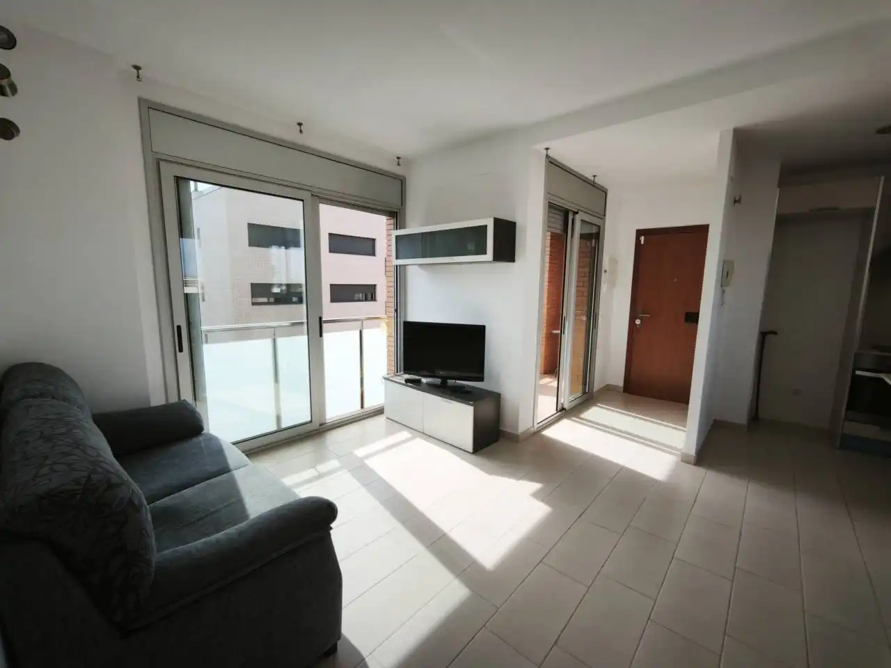Wohnzimmer von Wohnung zum Verkauf in Calafell mit Klimaanlage, Heizung und Terrasse