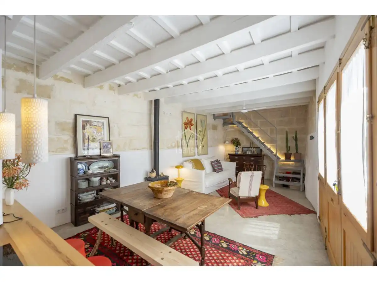 Sala de estar de Apartamento en venta en Alaior con Calefacción, Terraza y Amueblado