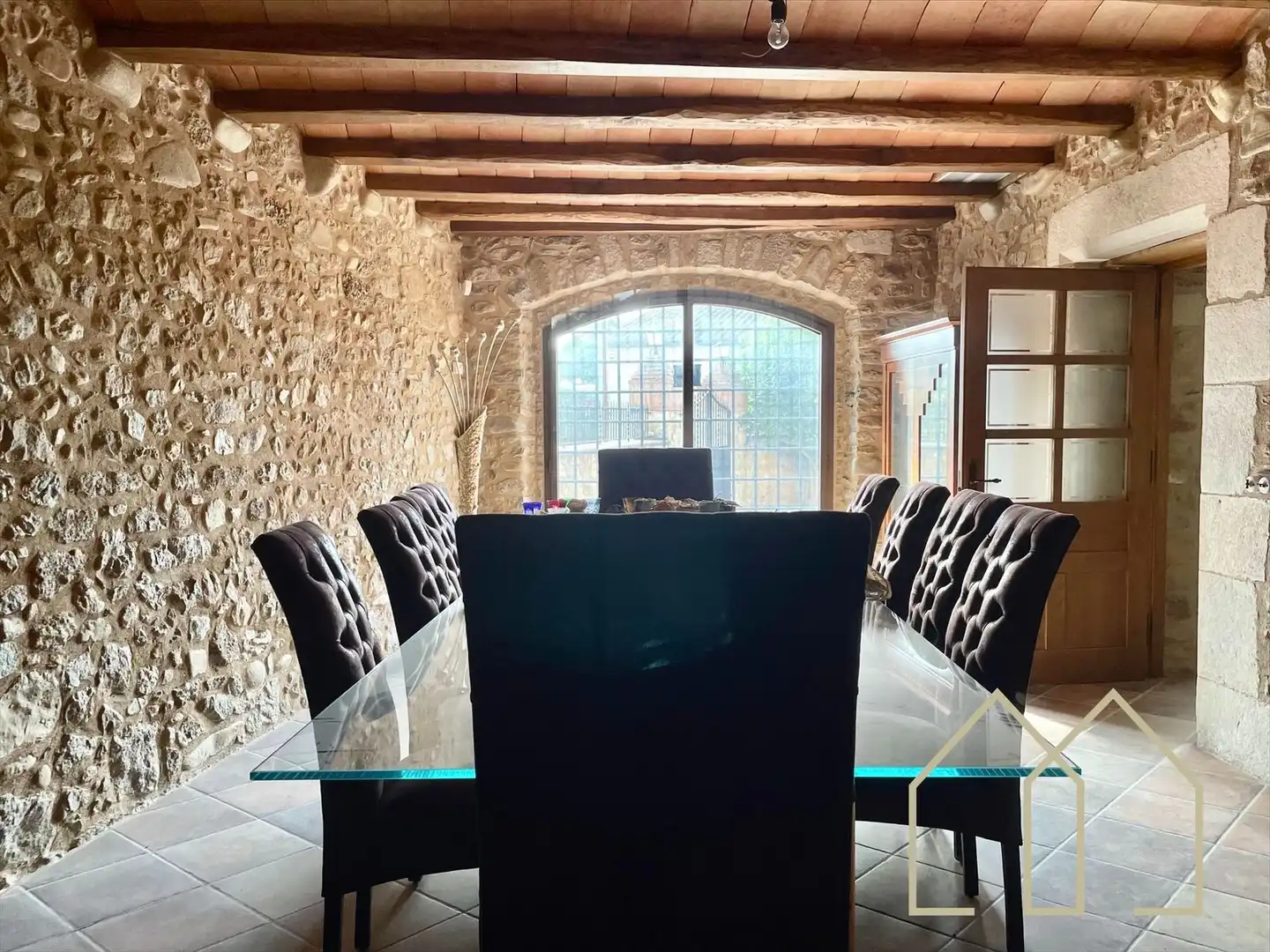 Comedor de Casa o chalet en venta en Sant Joan de Mollet con Aire acondicionado, Calefacción y Jardín privado