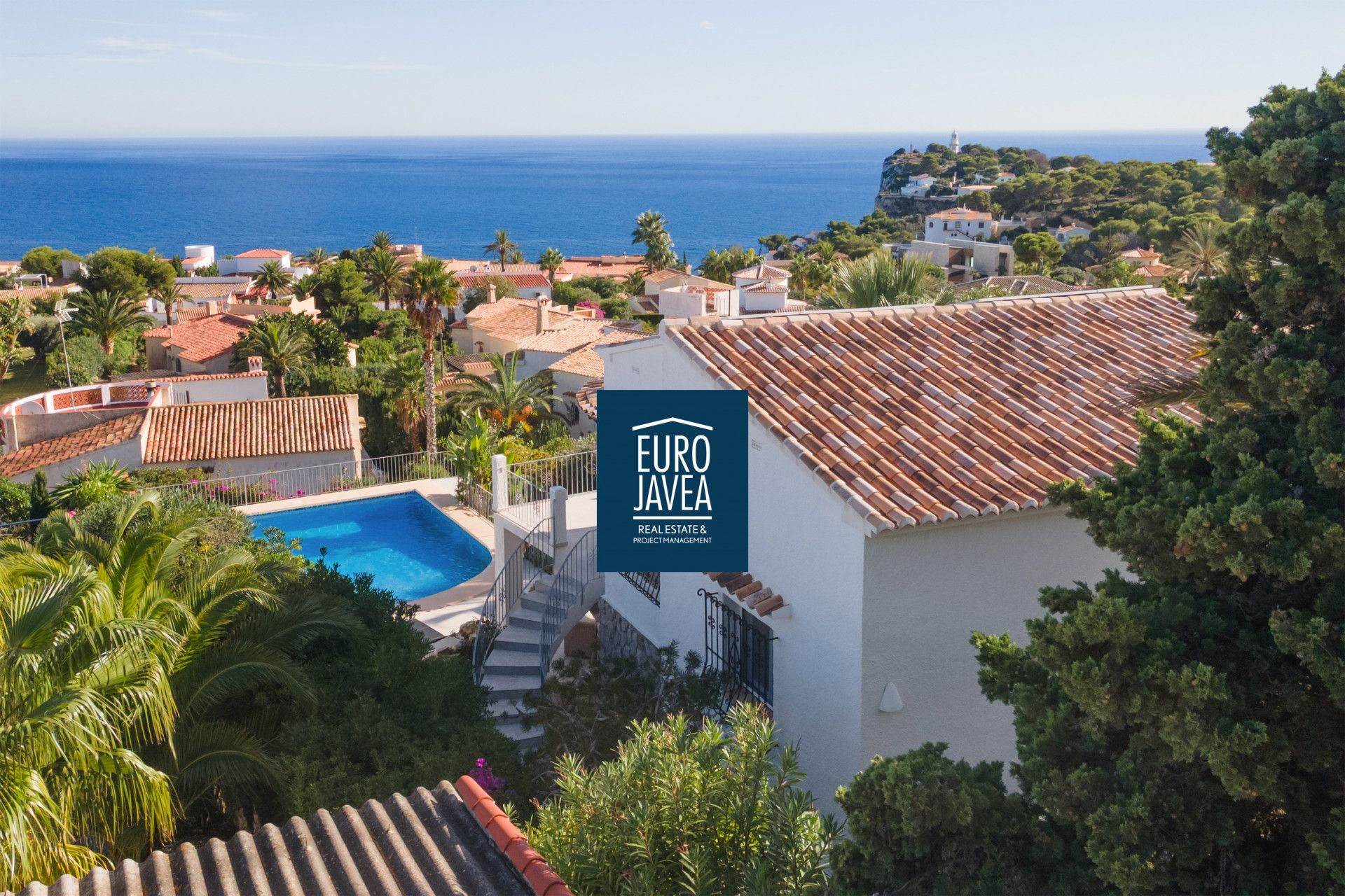 Vista exterior de Casa o xalet en venda en Jávea / Xàbia amb Aire condicionat, Jardí privat i Terrassa