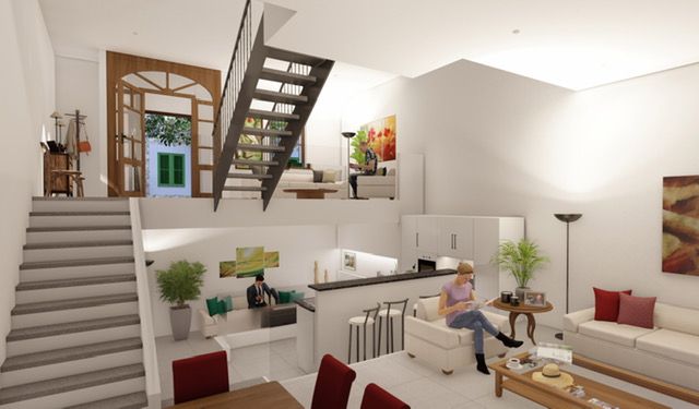 Living room of Single-family semi-detached for sale in Fornalutx  with Air Conditioner, Heating and Private garden