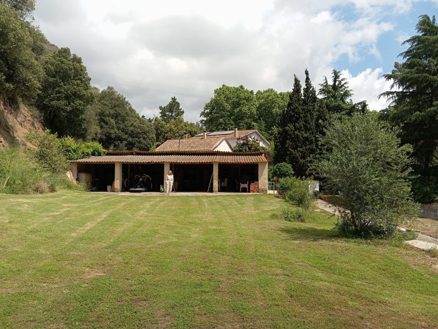 Jardí de Finca rústica en venda en Sant Cebrià de Vallalta amb Jardí privat, Terrassa i Piscina comunitària