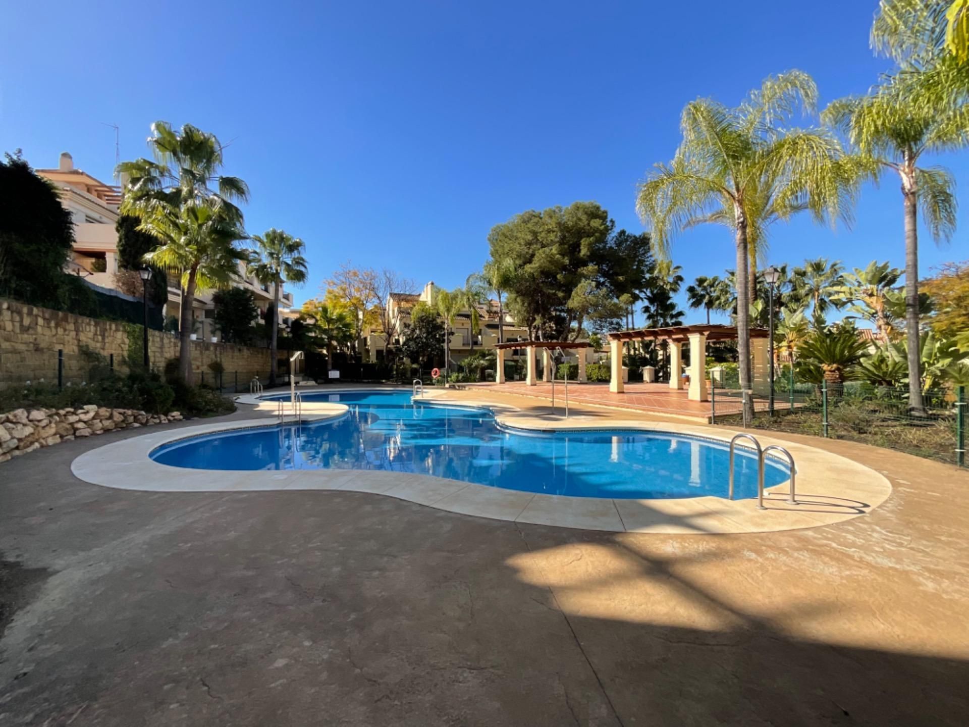 Swimming pool of Apartment for sale in Marbella  with Air Conditioner, Terrace and Community pool