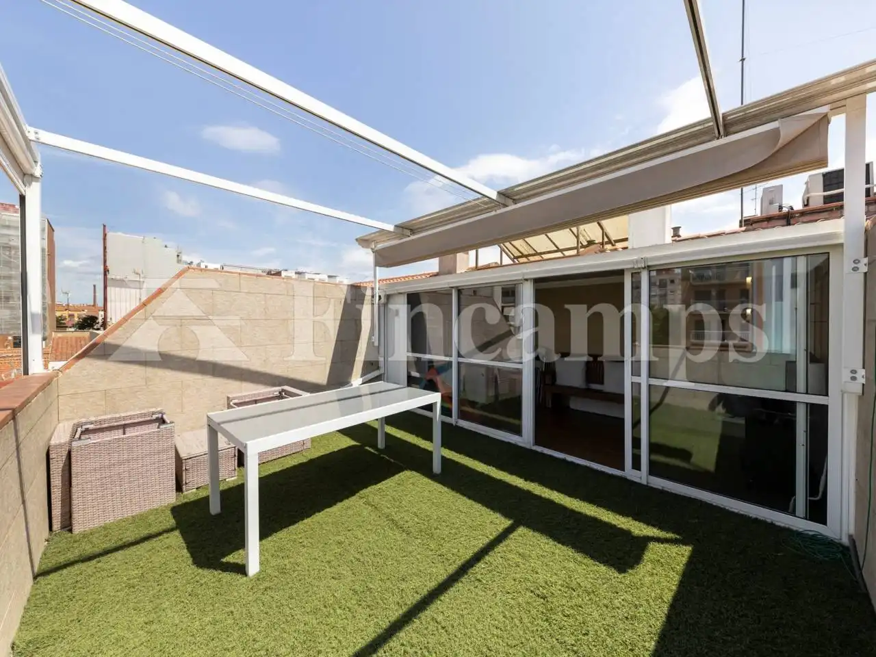 Terrace of Flat for sale in Sabadell  with Air Conditioner, Heating and Parquet flooring
