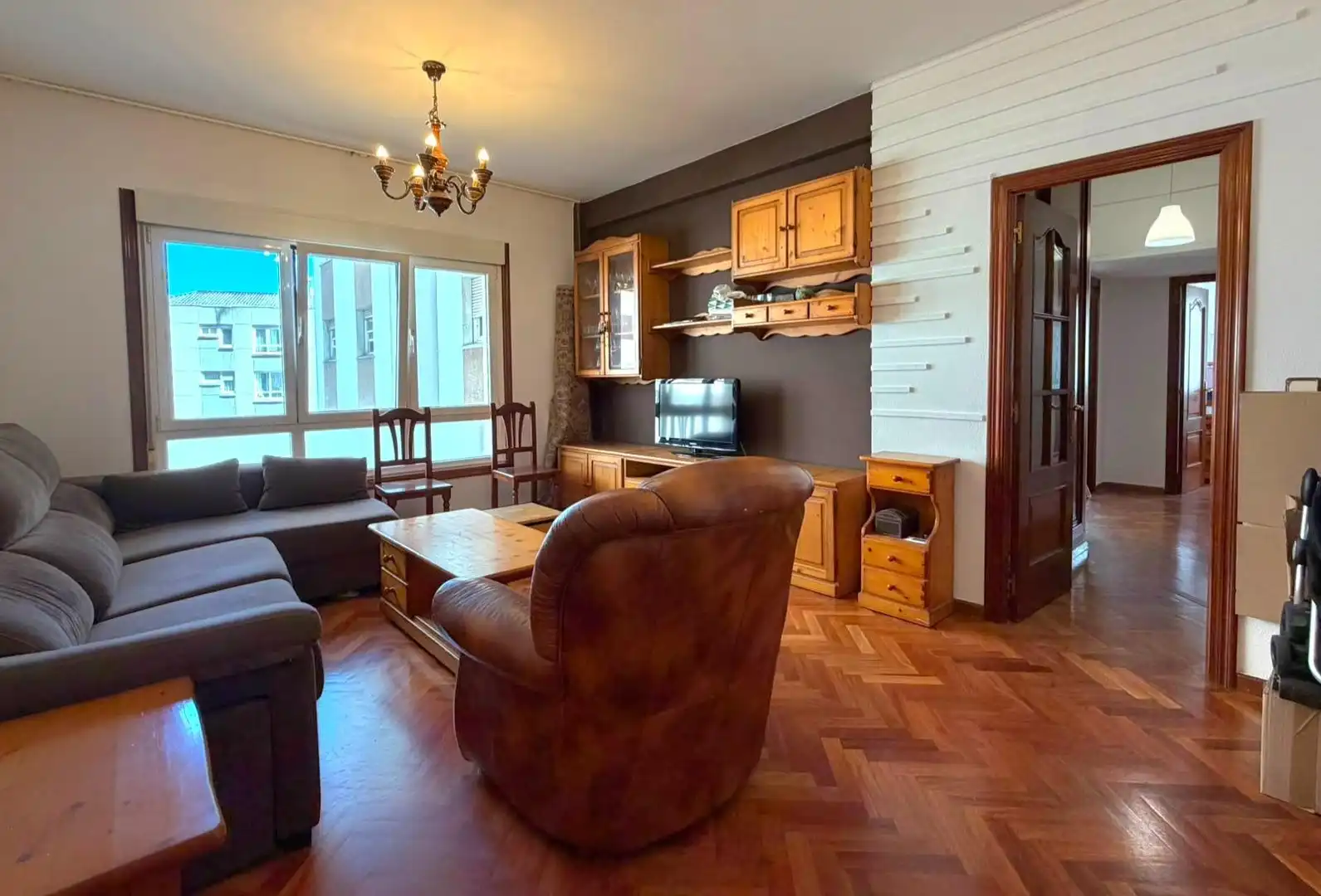 Living room of Flat for sale in A Coruña Capital   with Heating