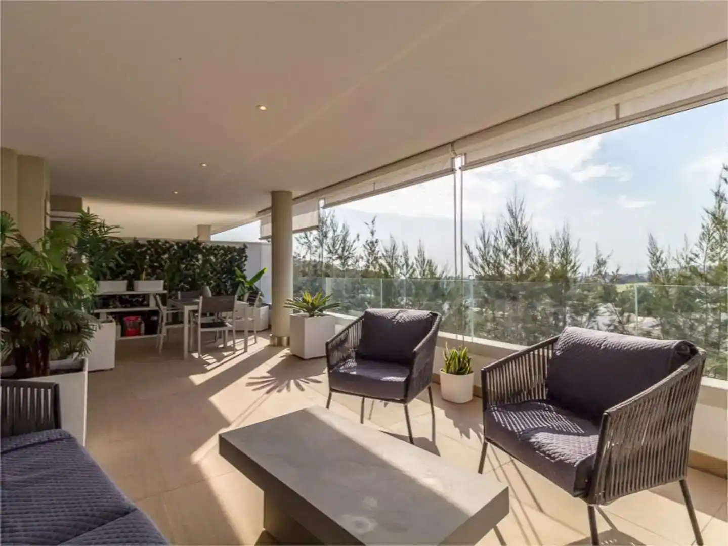 Terrace of Flat for sale in Benahavís  with Air Conditioner, Private garden and Parquet flooring