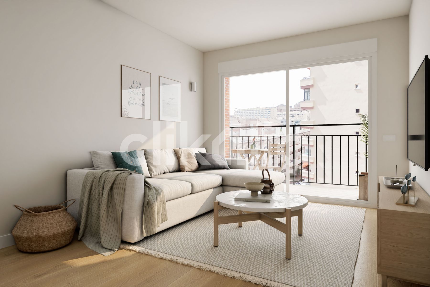 Living room of Flat for sale in Fuengirola  with Air Conditioner, Terrace and Swimming Pool