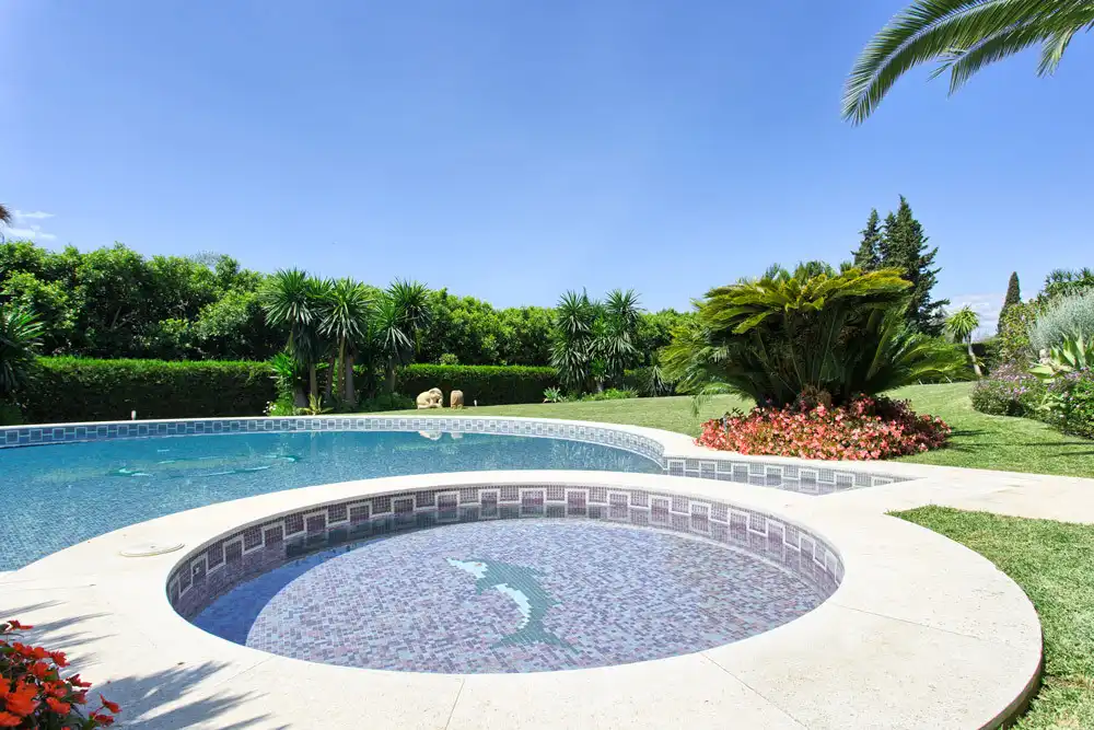 Piscina de Casa o xalet de lloguer en Marbella amb Aire condicionat, Jardí privat i Terrassa