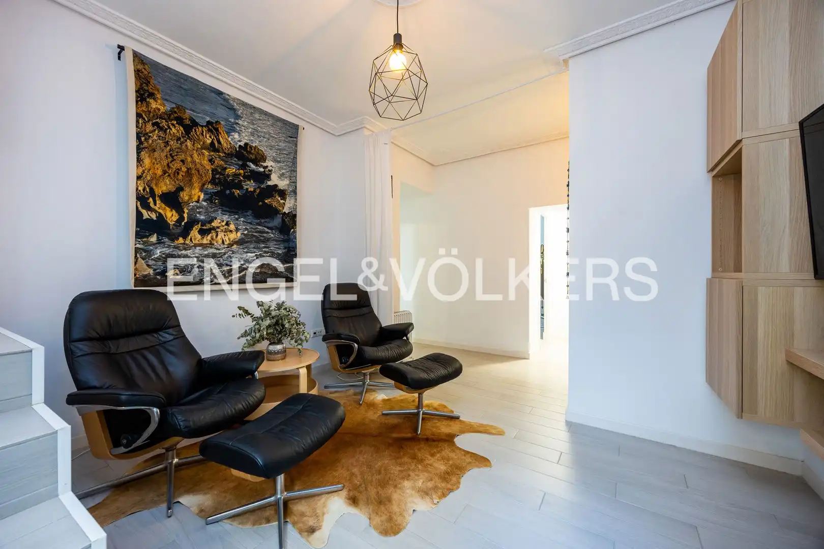 Sala de estar de Piso en venta en Cádiz con Calefacción, Amueblado y Balcón