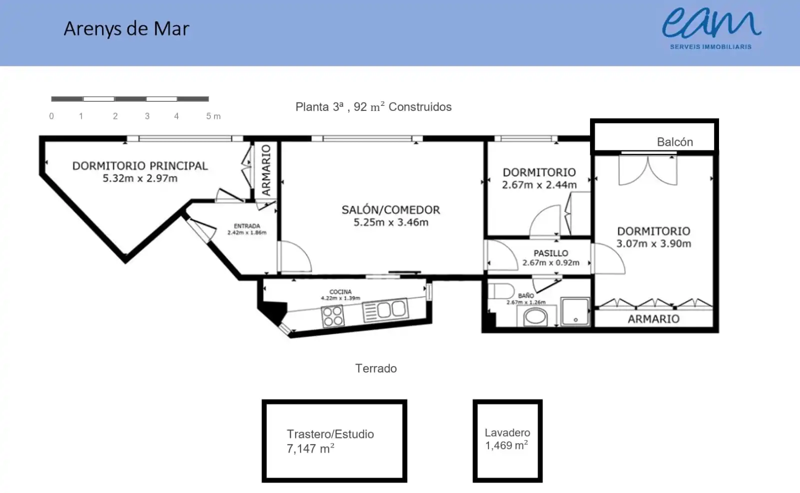 Flat for sale in Arenys de Mar  with Air Conditioner, Terrace and Storage room